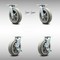 Service Caster 8 Inch SS Thermoplastic Caster Set with Roller Bearing 2 Swivel Lock 2 Brake SCC SCC-SS30S820-TPRRF-BSL-2-TLB-2 - alternate 1